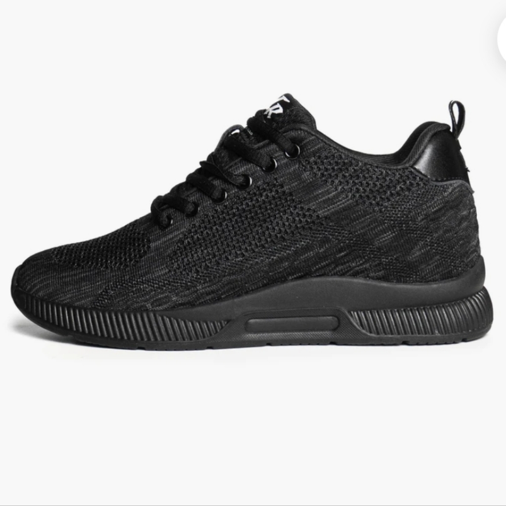 NWT Midnight Runner Height Boost Shoe (Black/Grey) - CONZURI